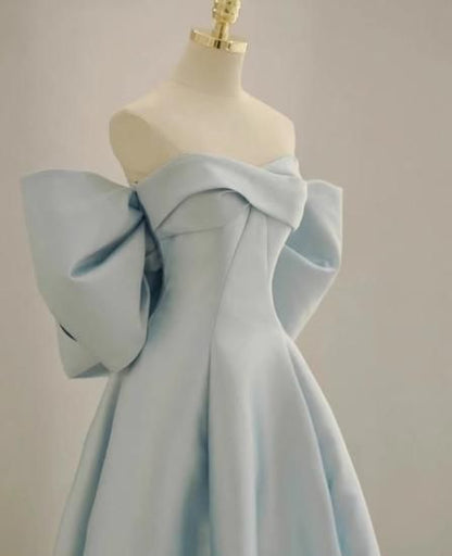 ベアトップ バックリボン ブライダルドレス 結婚式 披露宴ドレス